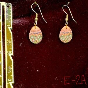 Beautiful Desert Landscape Clay Earrings